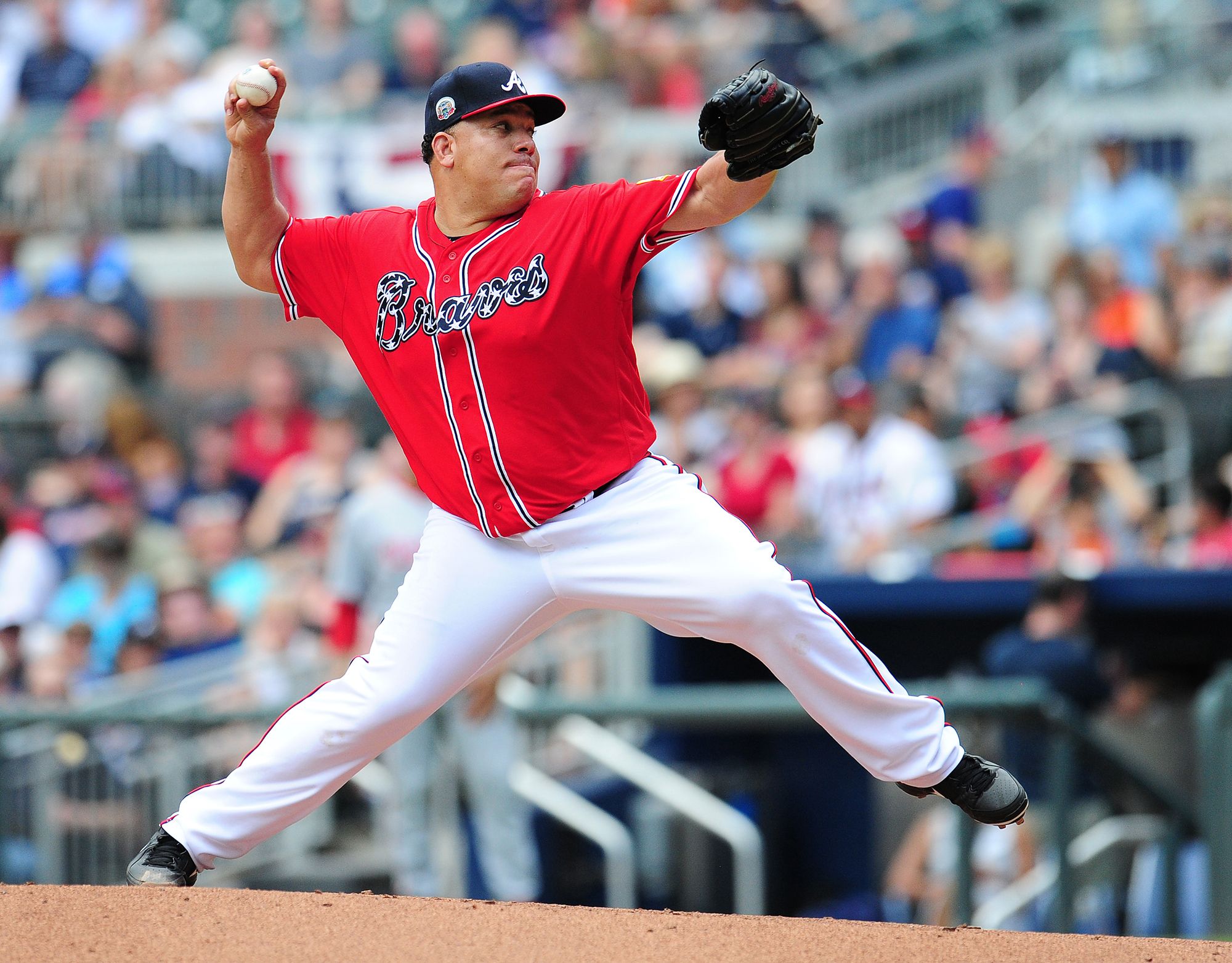Bartolo Colon pitching